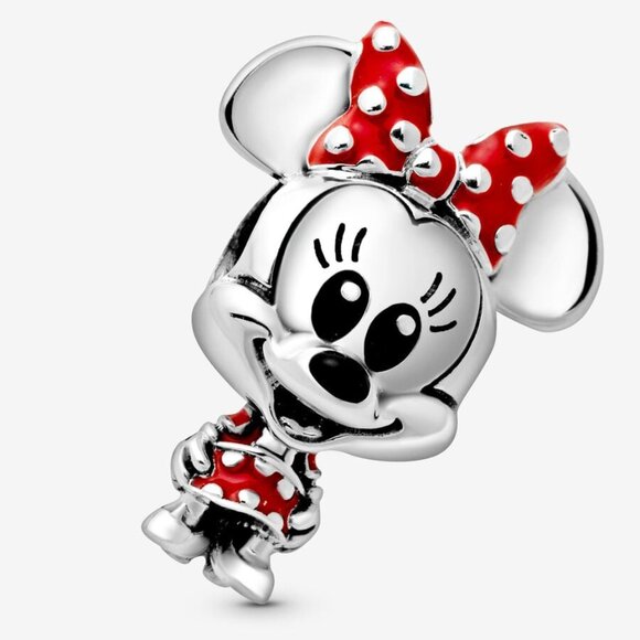 Disney Minnie sterling silver charm with red and black enamel - Picture 7 of 8